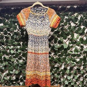 Louis Feraud Multicolor Floral Mini Dress